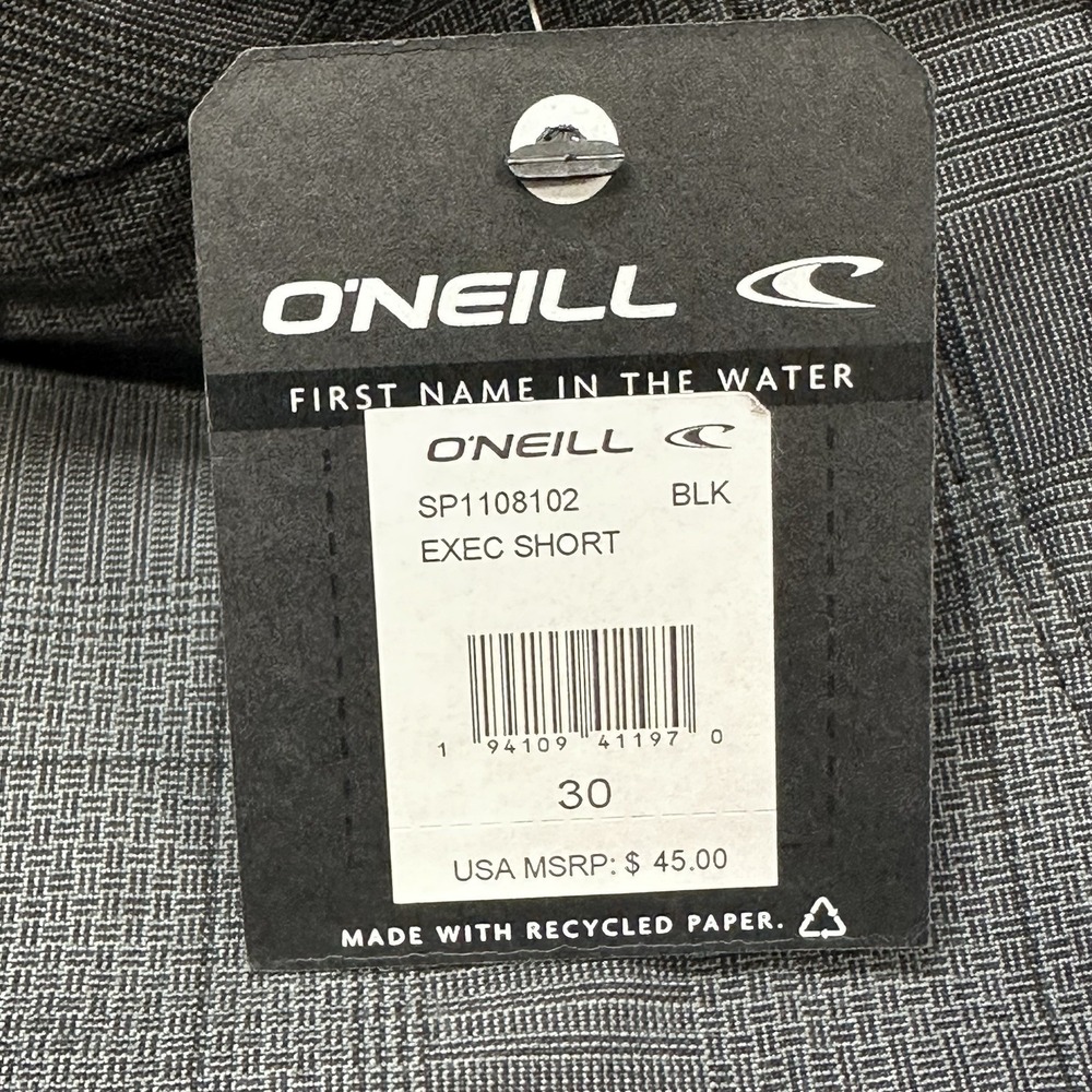 O'Neill Exec Shorts Mens 30 Relaxed Fit School Work Casual Plaid Below The Knee - Picture 4 of 12